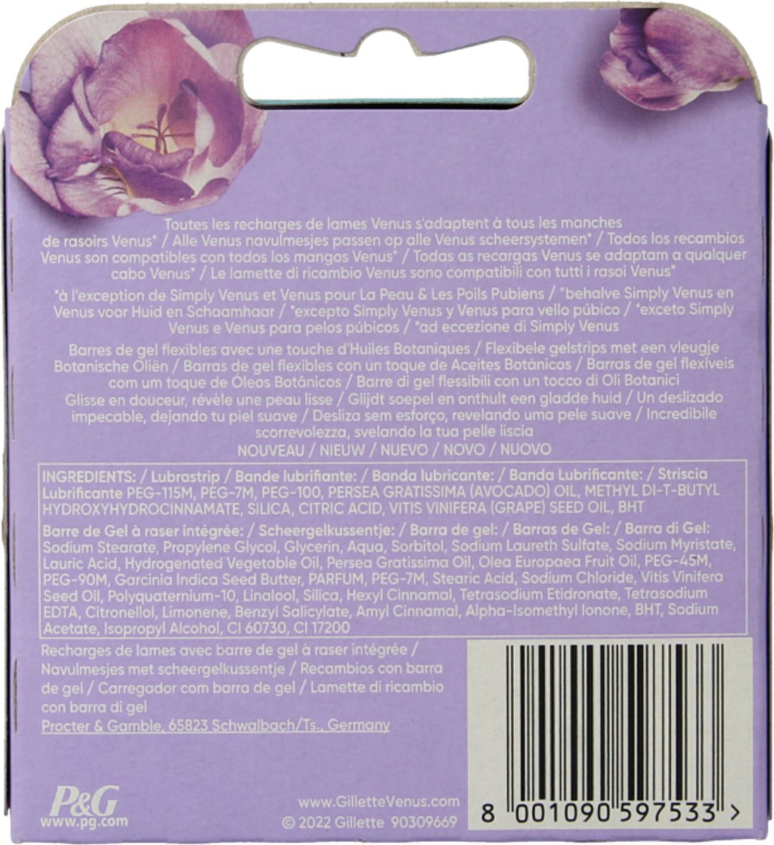 Gillette Venus Comfortglide Breeze - 8 Scheermesjes - Voor Vrouwen