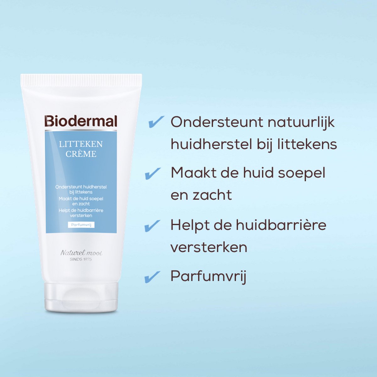 Biodermal Littekencrème - Vermindert zichtbaarheid van littekens - Litteken crème tube 75ml