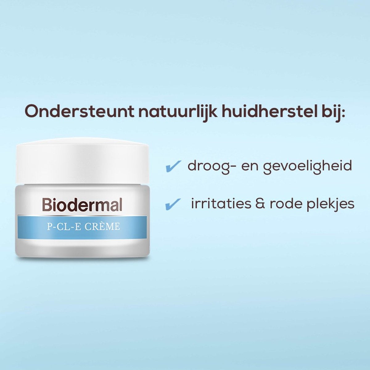 Biodermal P-Cl-E creme - Dagcreme - Deze dagcrème ondersteunt het herstellend vermogen van de droge huid - droge huid gezichtscreme - gezichtsverzorging - 50 ml