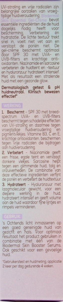 Biodermal Skin Essential dagcrème - Een alles-in-één dagcrème SPF 30 met krachtige antioxidanten én hyaluronzuur - 50 ml