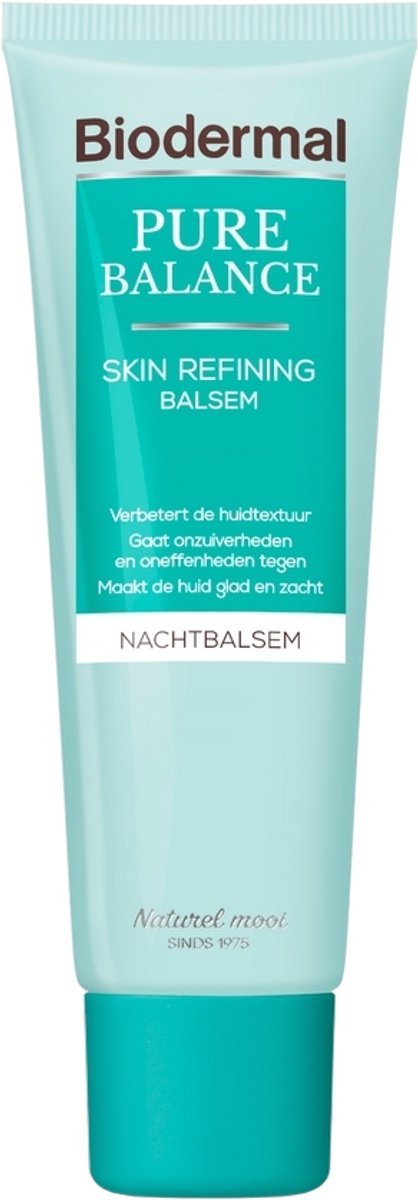 Biodermal Pure Balance Skin Refining Balsem Nachtcreme - Nachtcreme met hyaluronzuur - Bij onzuiverheden en oneffenheden - 50ml