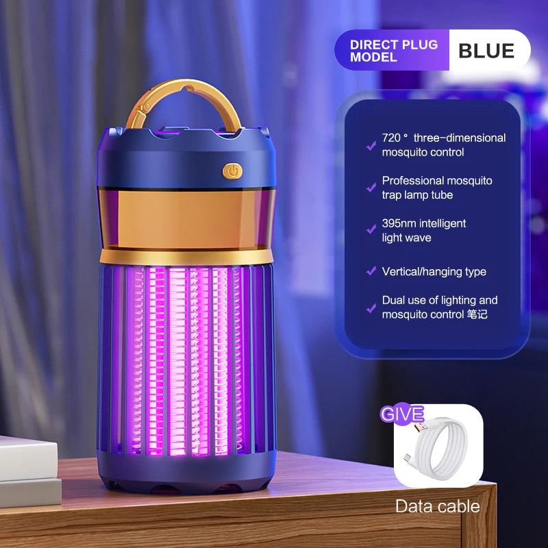 Xiaomi New 3-in-1 Mosquito Killer Lamp Camping Lighting Outdoor Home Night Light Usb Plug In Electric Shock Mosquito Killer Lamp