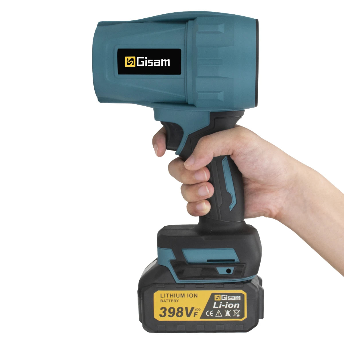 Gisam 200M/S Brushless Turbo Jet Fan 1500W Cordless Electric Air Blower Violent Handheld Power Tool for Makita 18V Battery Pin