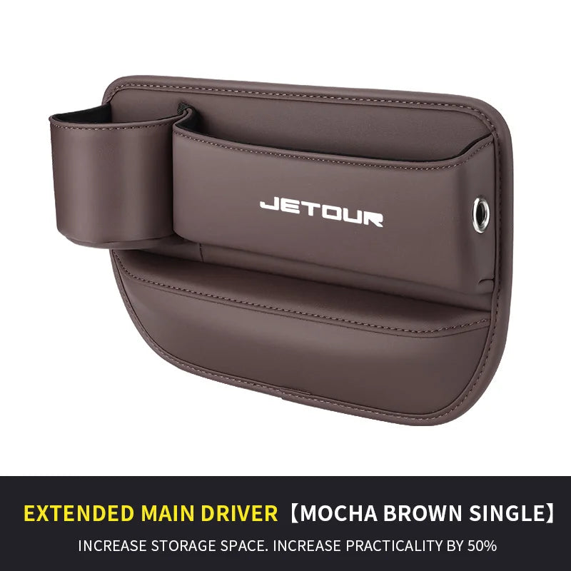 Car Storage And Finishing Leather Seat Gap Storage Box For Chery Jetour X70 X70SM X90 X95 DASHING i-DM T2T3 Auto Storage Box