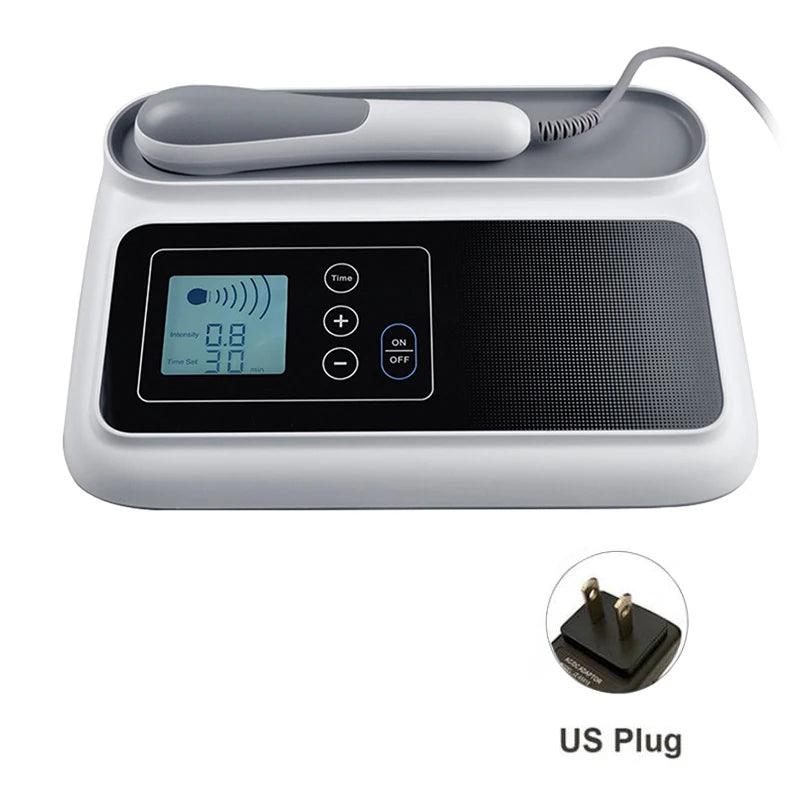 Ultrasonic Therapy Machine Relief Muscle Joints Massage No Drug Ultrasound 1MHz Physiotherapy Device LCD Screen Display