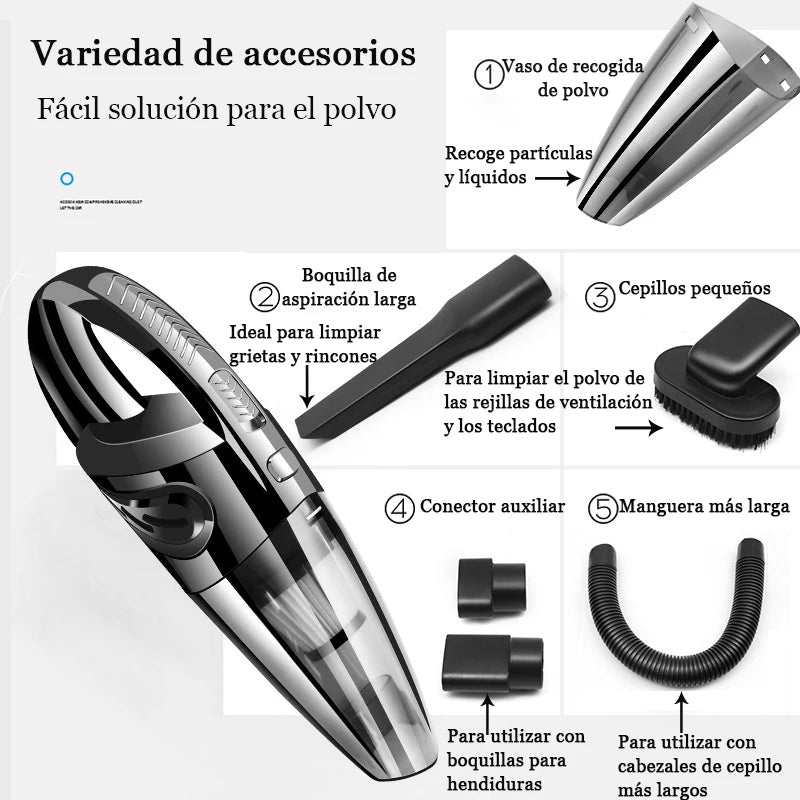 Cordless Handheld Vacuum Cleaner Powerful Cyclonic Suction Portable Rechargeable Quick Charge For Pet Hair At Home