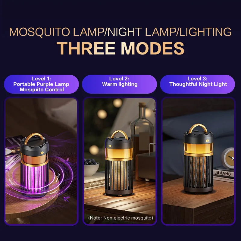 Xiaomi New 3-in-1 Mosquito Killer Lamp Camping Lighting Outdoor Home Night Light Usb Plug In Electric Shock Mosquito Killer Lamp