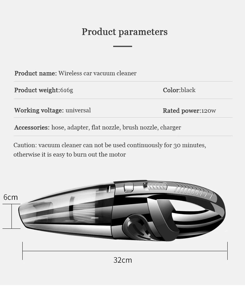 Cordless Handheld Vacuum Cleaner Powerful Cyclonic Suction Portable Rechargeable Quick Charge For Pet Hair At Home