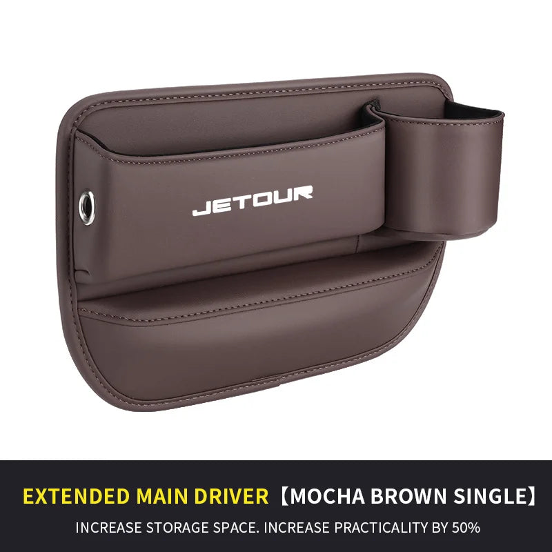 Car Storage And Finishing Leather Seat Gap Storage Box For Chery Jetour X70 X70SM X90 X95 DASHING i-DM T2T3 Auto Storage Box