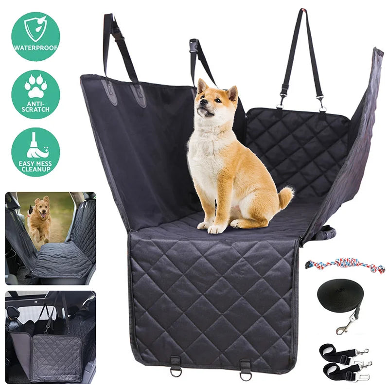 Dog Car Seat Cover Pet Vehicle Hammock Waterproof Pet Dog Travel Mat Waterproof Car Rear Back Seat Protector Mat