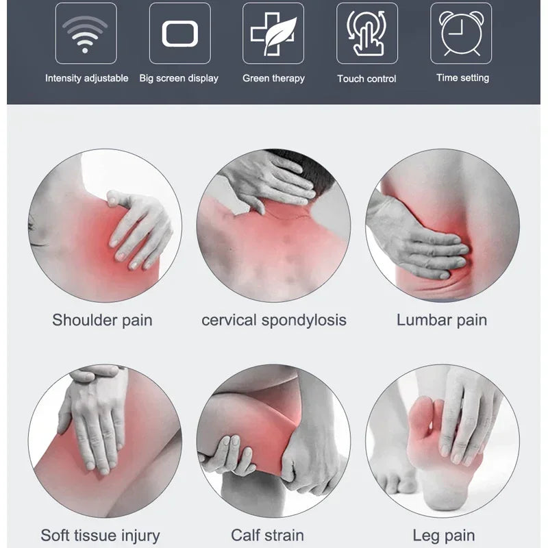 Ultrasonic Therapy Machine Relief Muscle Joints Massage No Drug Ultrasound 1MHz Physiotherapy Device LCD Screen Display