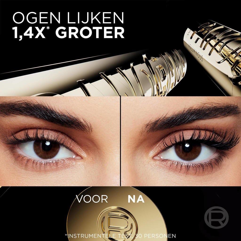 L'Oréal Paris Panorama Mascara Black - Lengte, separatie en volume Mascara - korte en lange borstelhaartjes voor groter lijkende ogen - Mascara voor gevoelige ogen – Zwart - 8ml