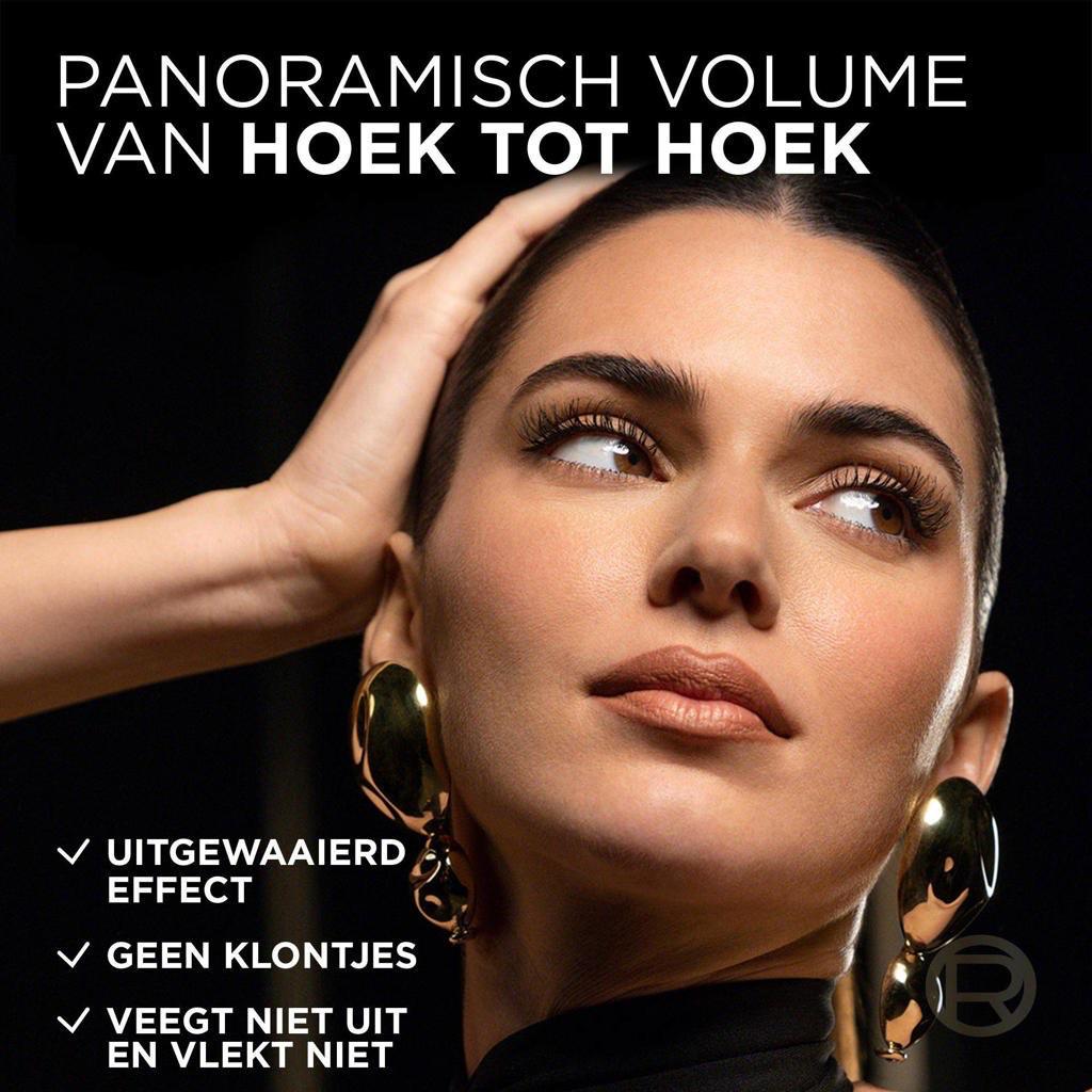 L'Oréal Paris Panorama Mascara Black - Lengte, separatie en volume Mascara - korte en lange borstelhaartjes voor groter lijkende ogen - Mascara voor gevoelige ogen – Zwart - 8ml