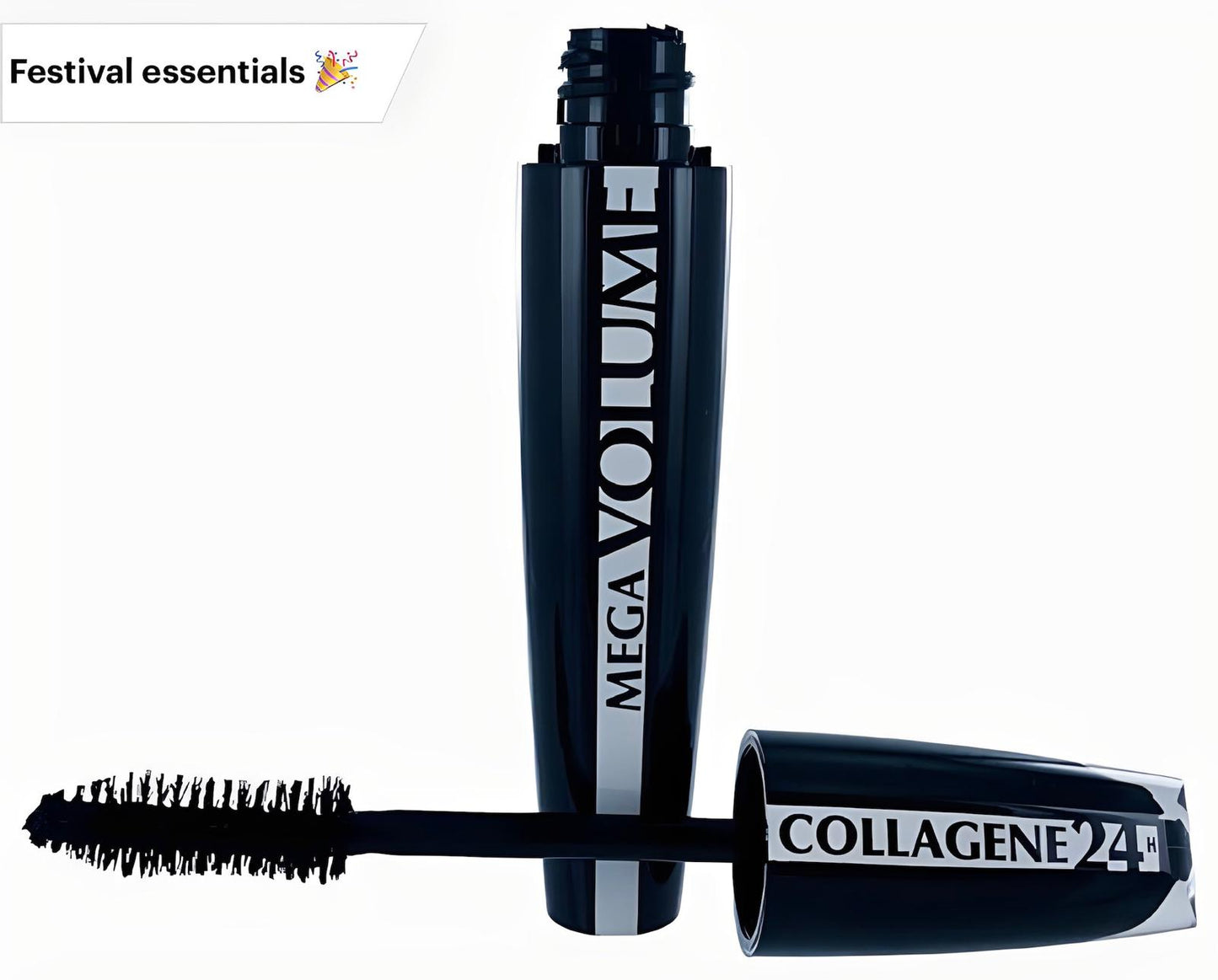 L'Oréal Paris Mega Volume Collageen 24H Mascara - Zwart
