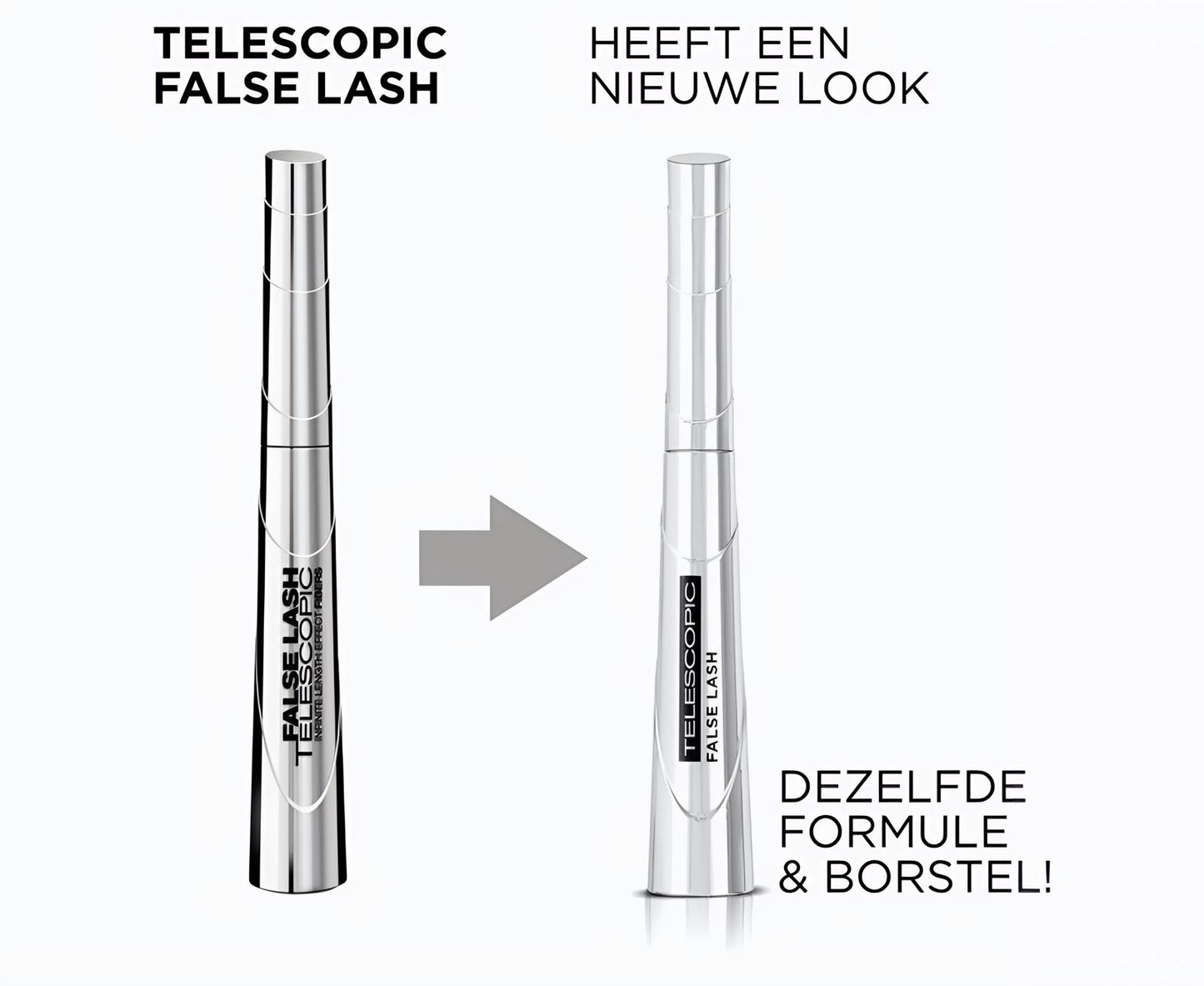 L’Oréal Paris False Lash Telescopic - Lengte Mascara voor Zichtbaar Langere Wimpers Verrijkt met Zwartpigmenten - Magnetic Black - Zwart - 8 ml