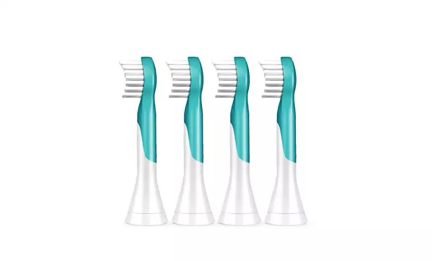 Philips Sonicare For Kids Compact HX6032/33 - Opzetborstel - 2 stuks - Groen