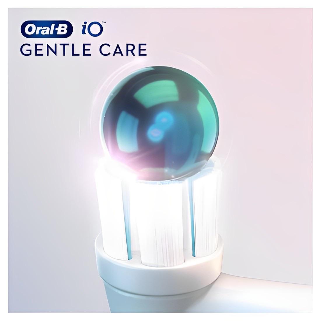 Oral-B io Gentle Care Zwarte Opzetborstels 2 stuks