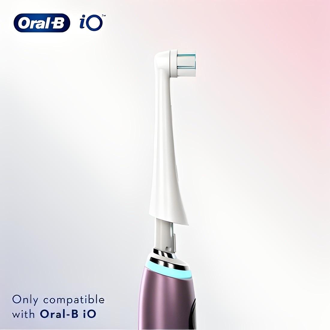 Oral-B io Gentle Care Zwarte Opzetborstels 2 stuks