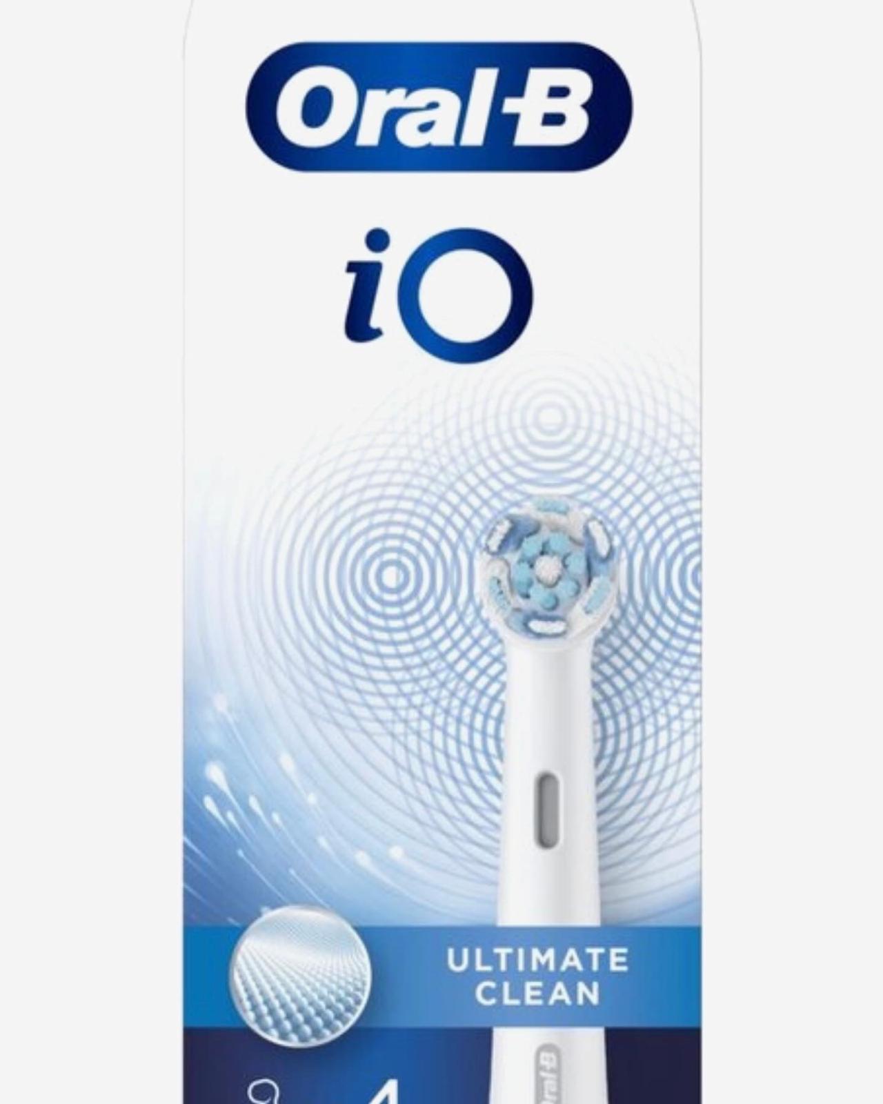 Oral-B iO Ultimate Clean - Opzetborstels - 4 Stuks - Opzetstukjes Tandenborstel Oral B