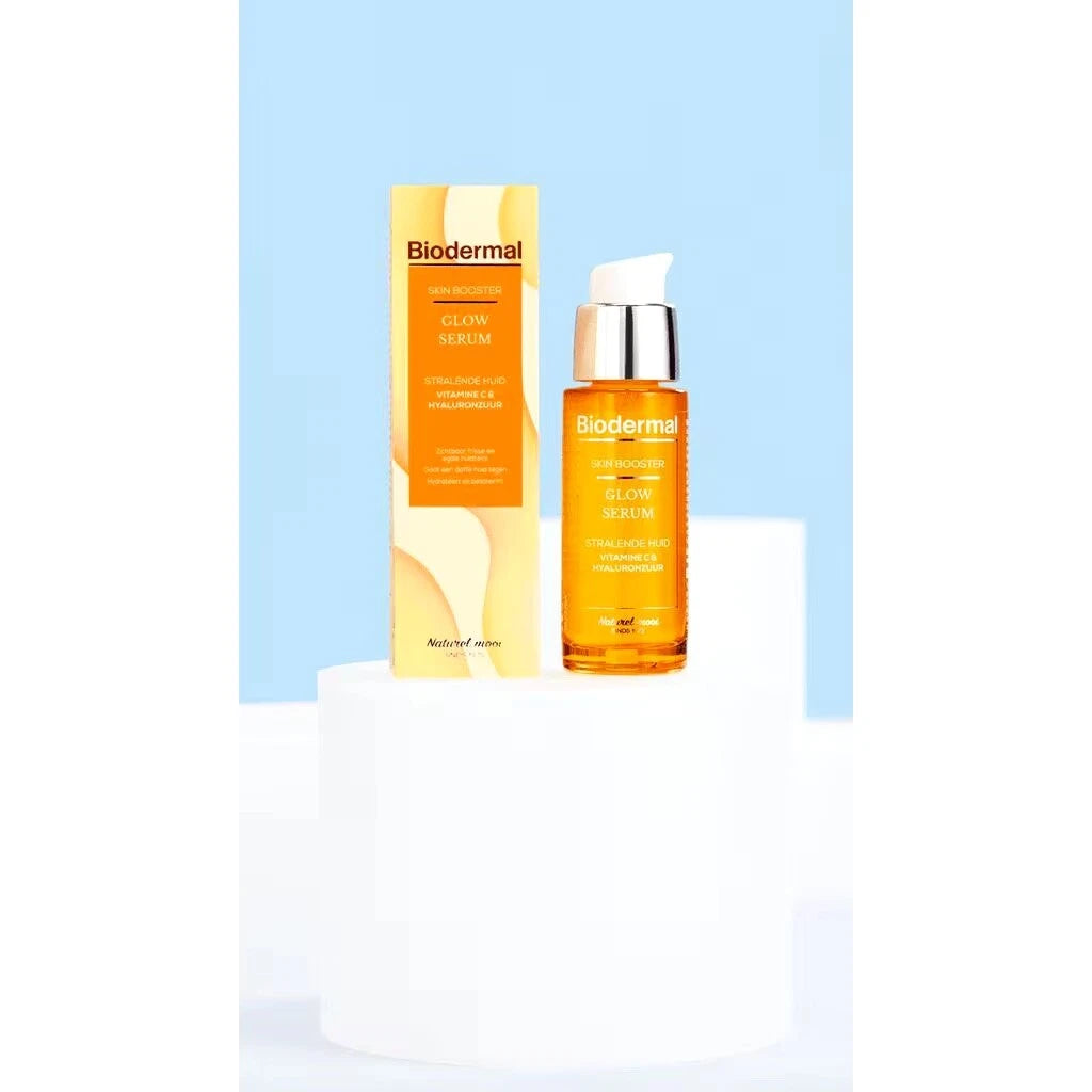 Biodermal Skin Booster Glow serum – Serum voor een stralende huid met hyaluronzuur en Vitamine C - Hyaluronzuur serum 30ml