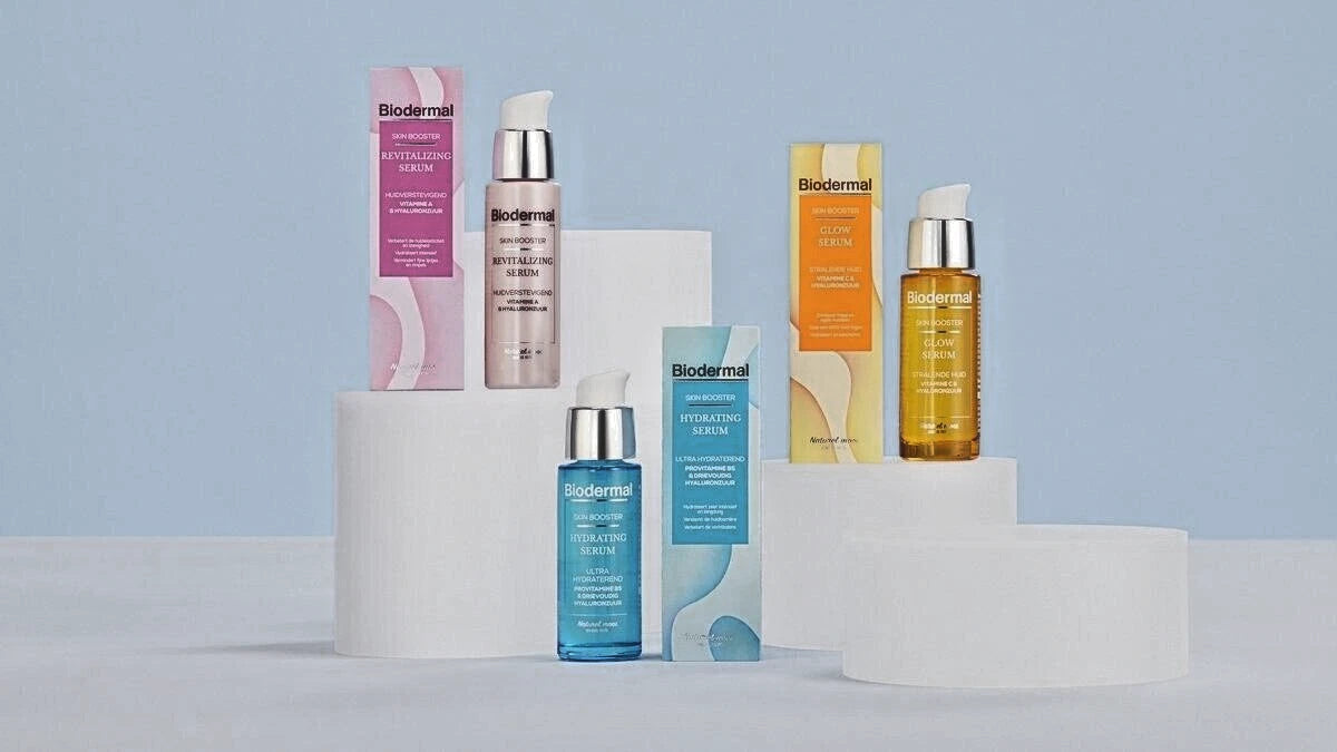 Biodermal Skin Booster Revitalizing serum – Verbetert zo de huidelasticiteit en stevigheid met hyaluronzuur en Vitamine A - Hyaluronzuur serum 30ml