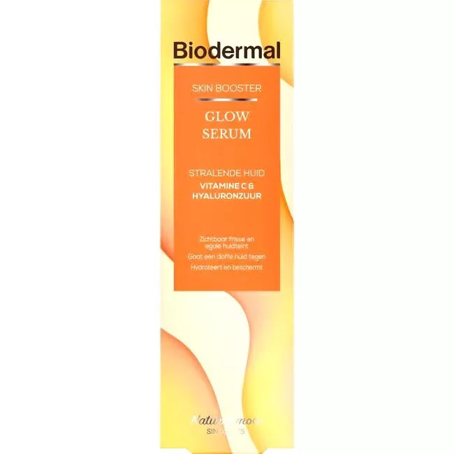 Biodermal Skin Booster Glow serum – Serum voor een stralende huid met hyaluronzuur en Vitamine C - Hyaluronzuur serum 30ml