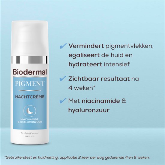 Biodermal Pigment Nachtcrème - vermindert hyperpigmentatie, zoals pigmentvlekken - 50 ml