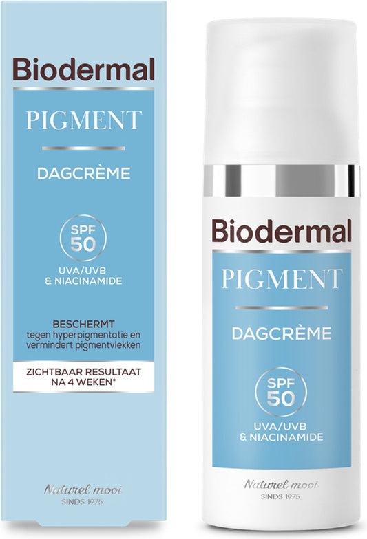 Biodermal Pigment Dagcrème - SPF 50 - vermindert hyperpigmentatie, zoals pigmentvlekken - pigmentvlekken creme - 50 ml