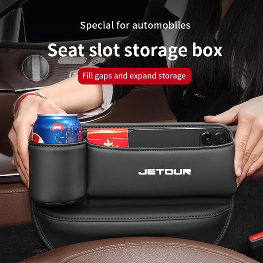Car Storage And Finishing Leather Seat Gap Storage Box For Chery Jetour X70 X70SM X90 X95 DASHING i-DM T2T3 Auto Storage Box