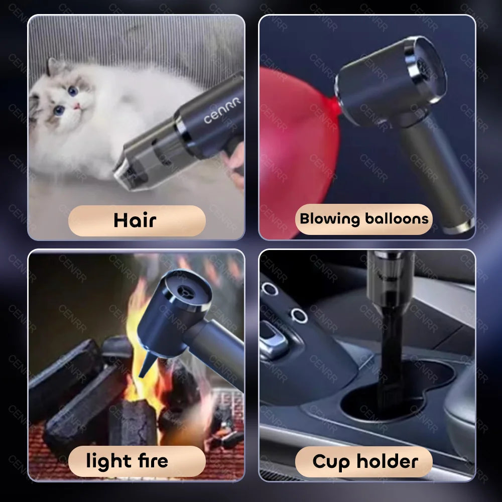 CENRR 210000PA Mini Car Vacuum Cleaner Wireless Powerful Vacuum Car Cleaner Handheld Portable Vacuum Cleaner Cleaning Machine