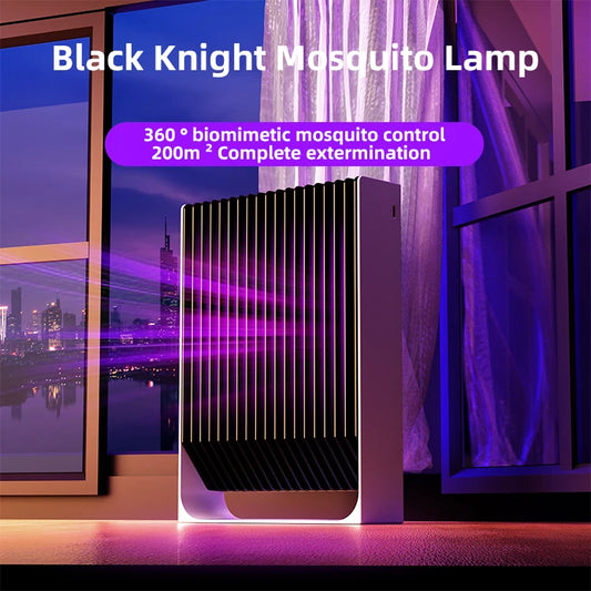 Black Knight B2000V Mosquito Lamp USB Dual Function Photo-Induced Shock ABS Fire-Resistant Home Office Hotel Mosquito Control