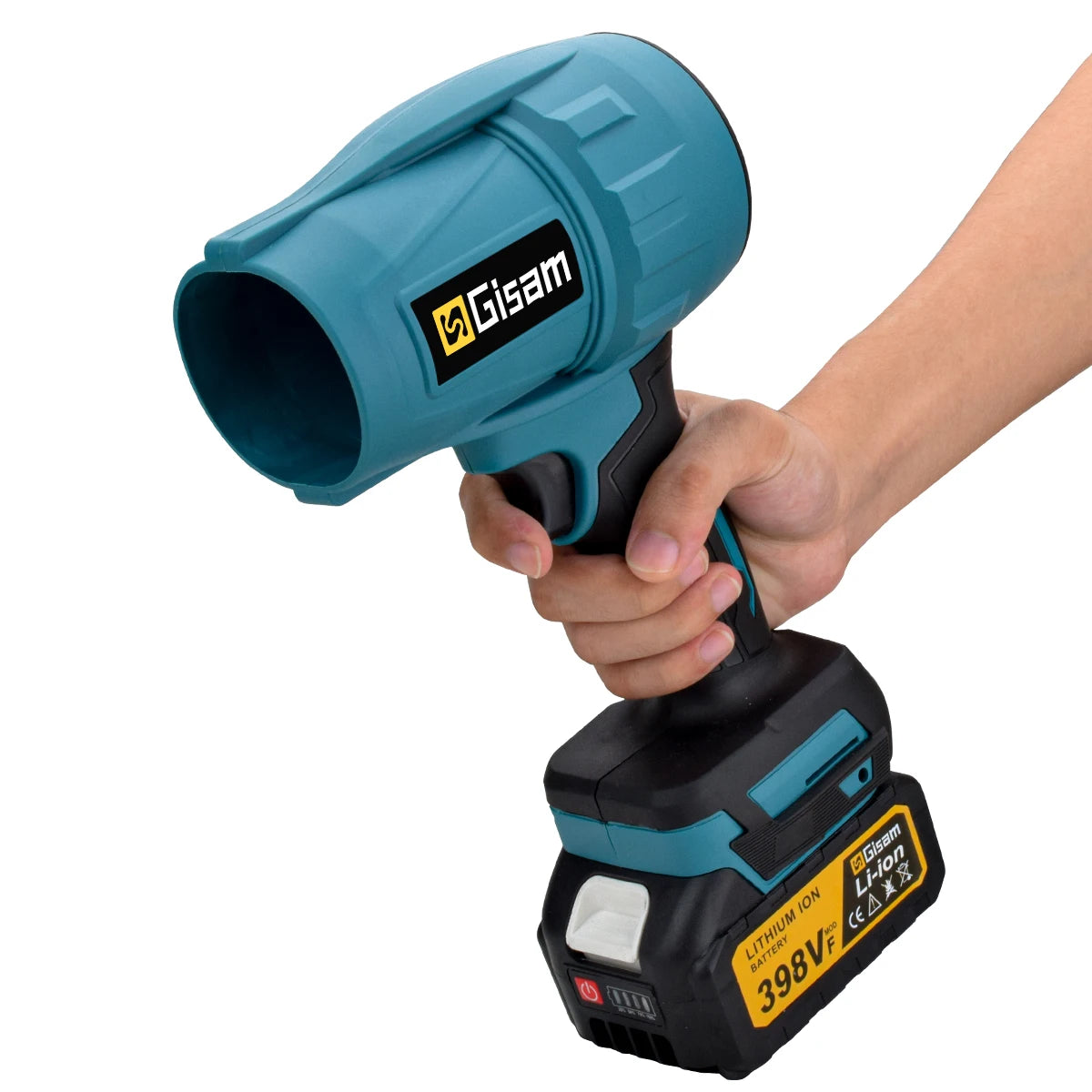 Gisam 200M/S Brushless Turbo Jet Fan 1500W Cordless Electric Air Blower Violent Handheld Power Tool for Makita 18V Battery Pin