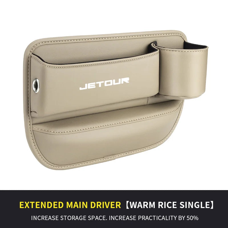 Car Storage And Finishing Leather Seat Gap Storage Box For Chery Jetour X70 X70SM X90 X95 DASHING i-DM T2T3 Auto Storage Box
