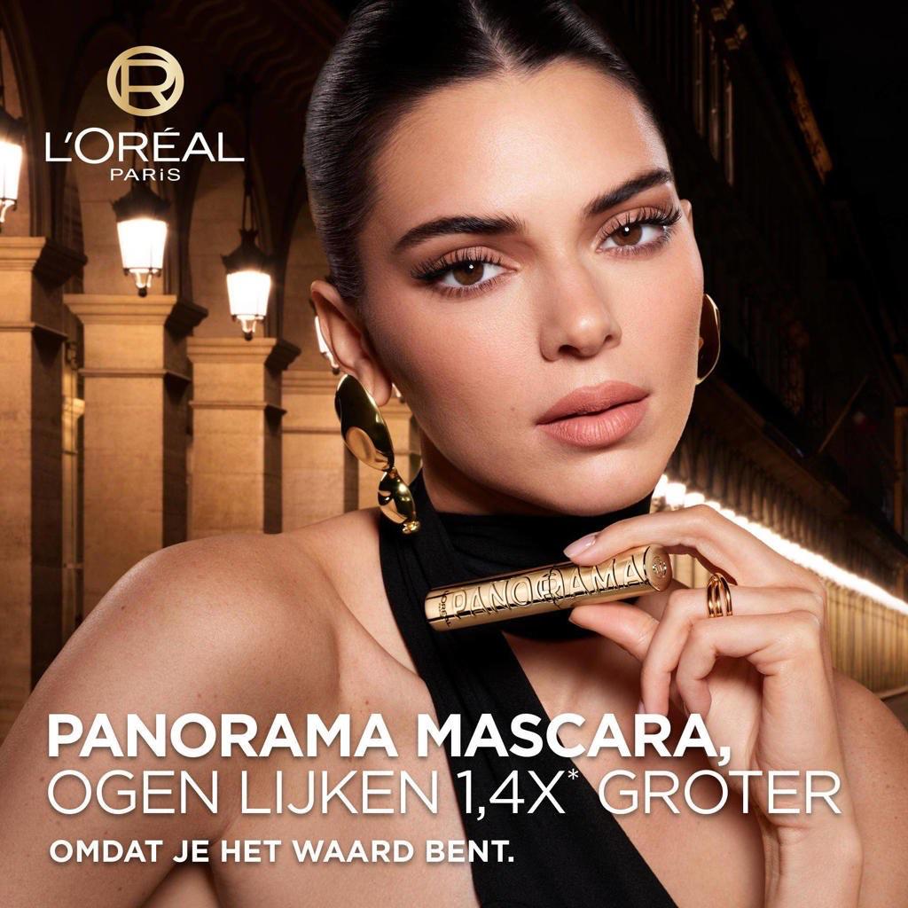 L'Oréal Paris Panorama Mascara Black - Lengte, separatie en volume Mascara - korte en lange borstelhaartjes voor groter lijkende ogen - Mascara voor gevoelige ogen – Zwart - 8ml