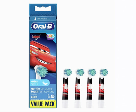 Oral-B Stages Power Kids Opzetborstels Cars - 4 stuks
