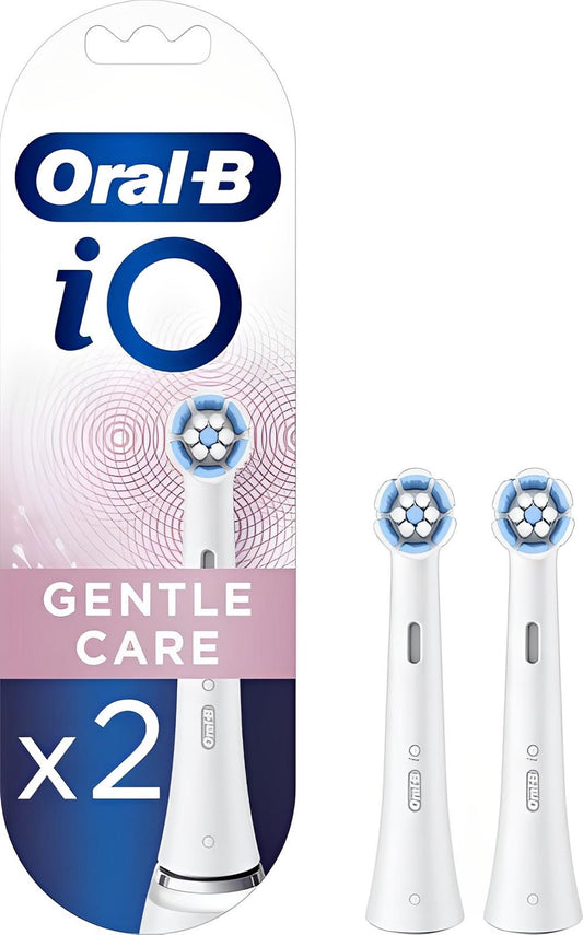 Oral-B io Gentle Care Zwarte Opzetborstels 2 stuks
