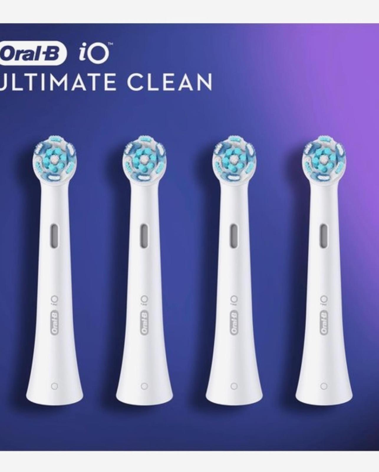Oral-B iO Ultimate Clean - Opzetborstels - 4 Stuks - Opzetstukjes Tandenborstel Oral B