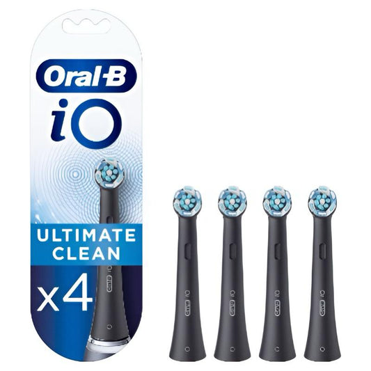 Oral-B IO Ultimate Clean - Zwart - Opzetborstels - Tandenborstel - 4 Stuks