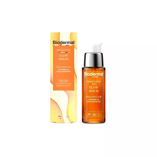 Biodermal Skin Booster Glow serum – Serum voor een stralende huid met hyaluronzuur en Vitamine C - Hyaluronzuur serum 30ml