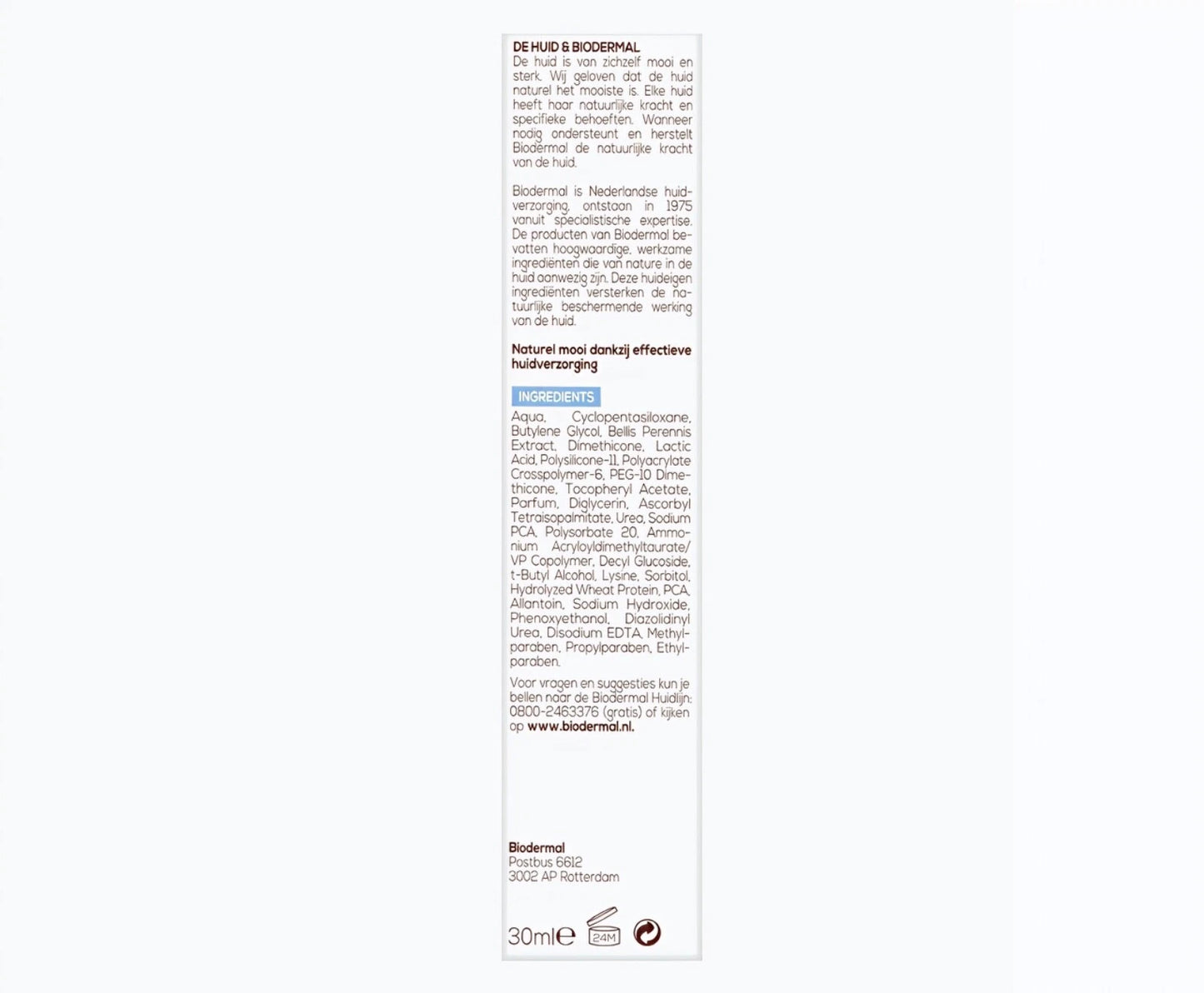 Biodermal Pigmentserum - Pigmentvlekken creme - Vermindert pigmentvlekken - 30ml