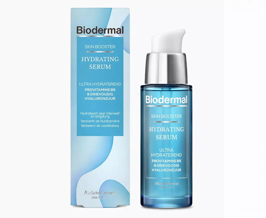 Biodermal Skin Booster Hydrating serum – Ultra hydraterend, Hydrateert zeer intensief en langdurig met hyaluronzuur en Vitamine B - Hyaluronzuur serum 30ml