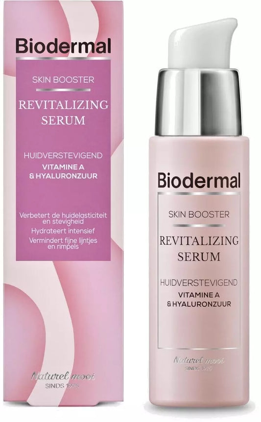 Biodermal Skin Booster Revitalizing serum – Verbetert zo de huidelasticiteit en stevigheid met hyaluronzuur en Vitamine A - Hyaluronzuur serum 30ml