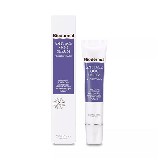 Biodermal Anti Age Oogserum - Oogcreme anti rimpel vrouw - 15ml